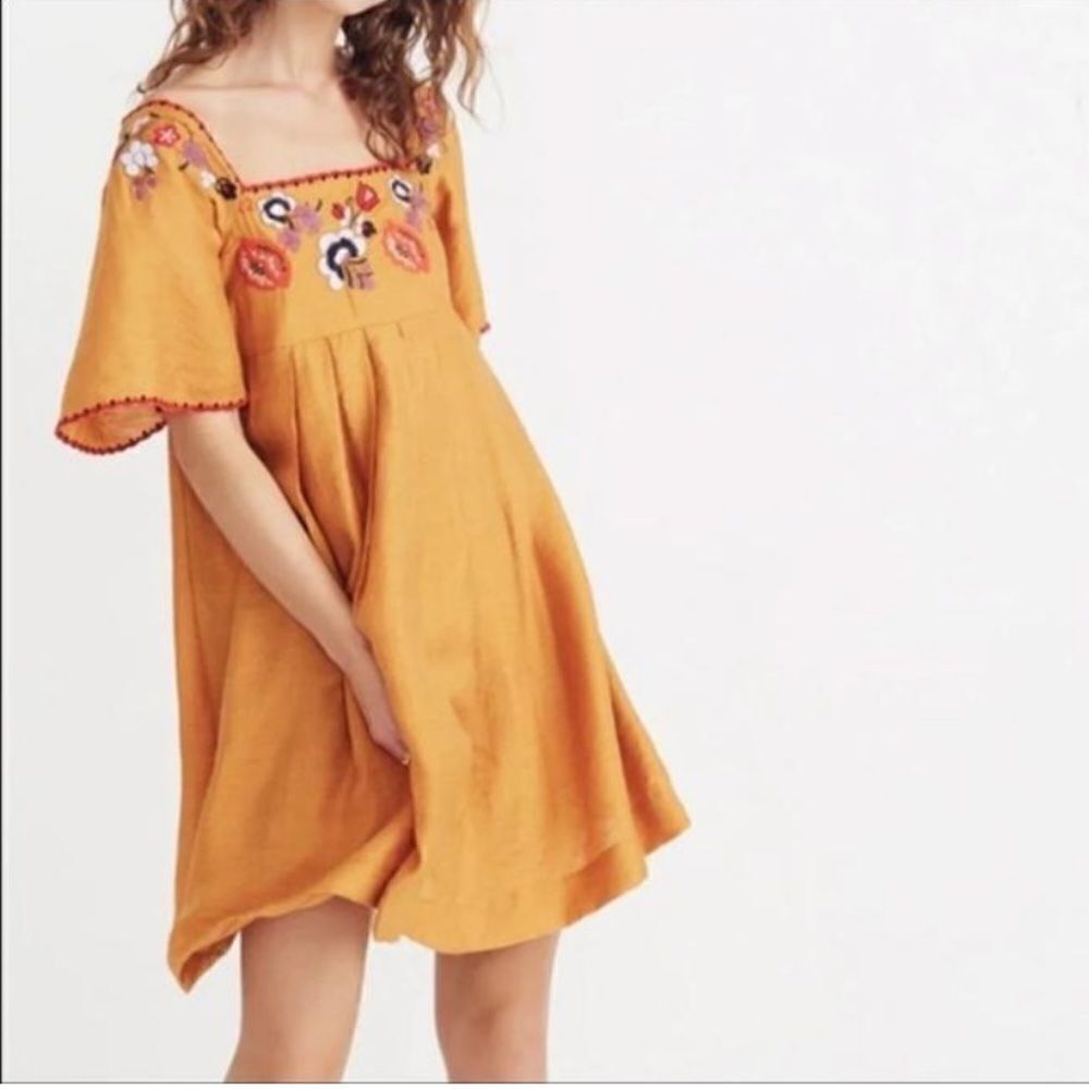 NWT Madewell bohemian embroidered dress. XXS